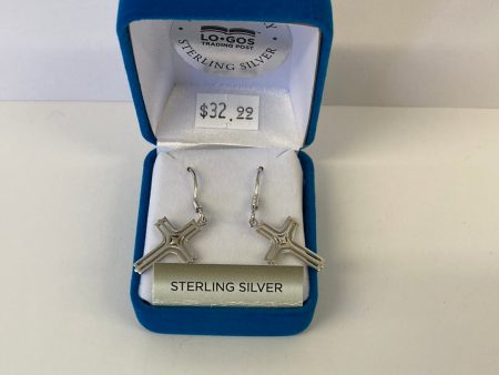 RADIANT CROSS STER SILV EARRING-3450 Online