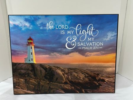 THE LORD IS MY LIGHT & SALV PLQ-8923 For Cheap