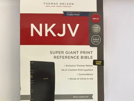 NKJV SUPER GIANT PRINT REF BIBLE BLACK INDEXED Online