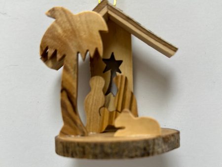 NATIVITY STAR OL WOOD ORN-2737 Hot on Sale