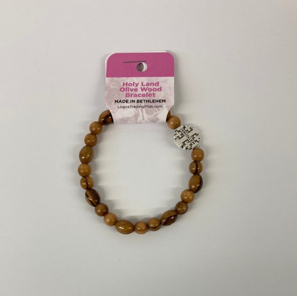 OLIVE WOOD STRETCH BRACELET-9903 Supply