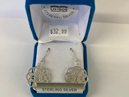 FLOURISH CROSS STERLING SILVER EARRINGS Sale