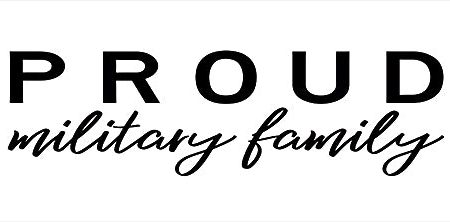 CIN2123 - Proud Military Family - 20x8 Online