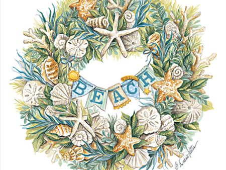 ART1200 - Coastal Beach Wreath - 12x12 Online