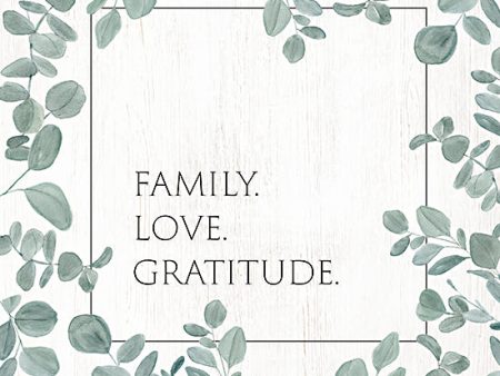 KS166 - Family Love Gratitude Eucalyptus - 12x12 For Cheap