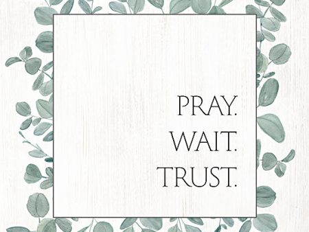 KS167 - Pray Wait Trust Eucalyptus - 12x12 Online