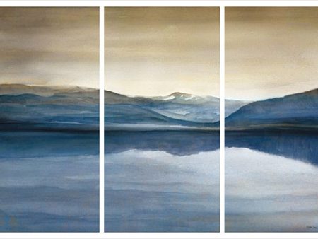 SDS234 - Lake Triptych - 18x12 For Discount