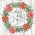 CIN1930 - Merry & Bright Wreath - 12x12 Online Hot Sale