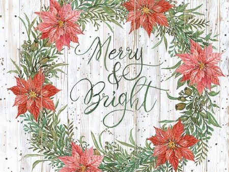 CIN1930 - Merry & Bright Wreath - 12x12 Online Hot Sale